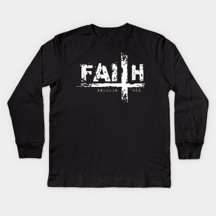 Satanic Faith Kids Long Sleeve T-Shirt